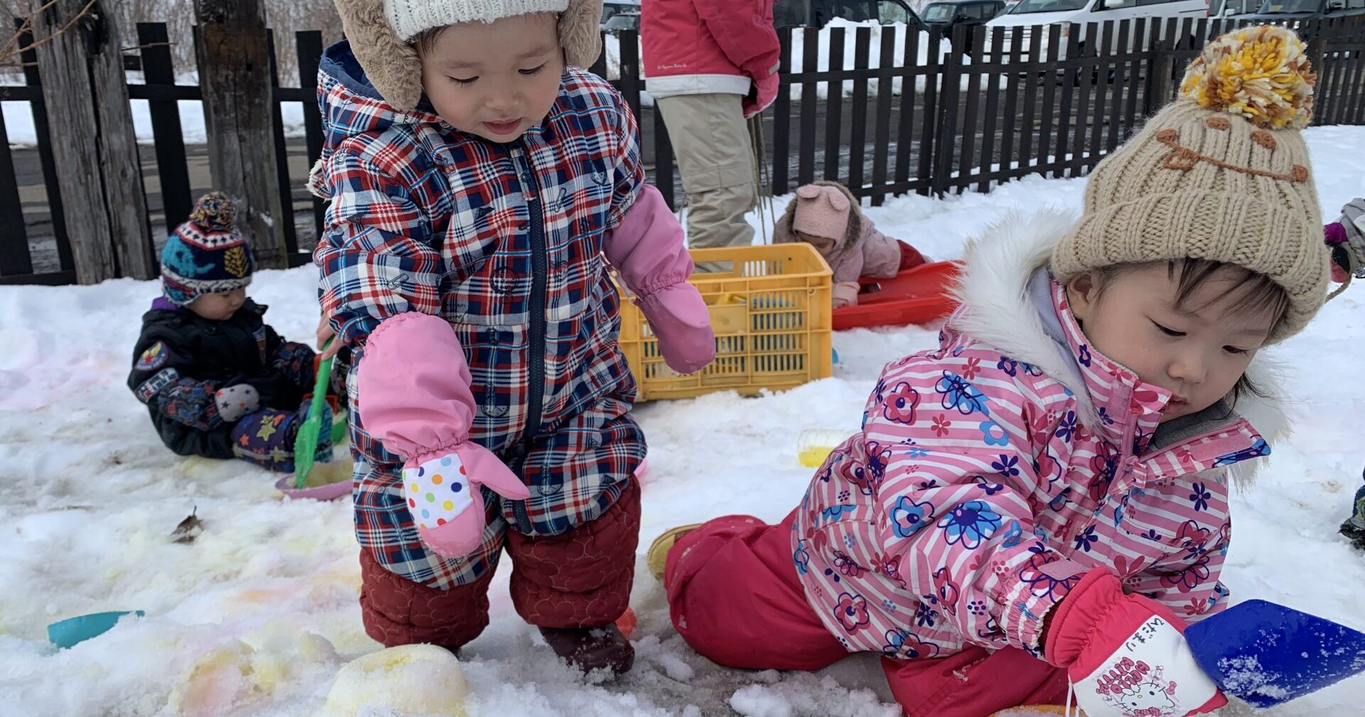 てをとりあって